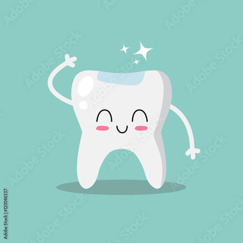 Cute and funny tooth