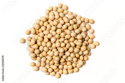  Soy beans isolated on white