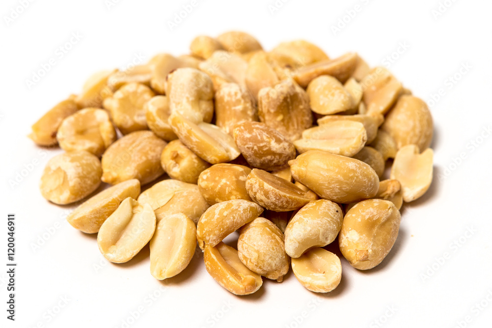 Peanuts isolated on white Peanuts isolated on white