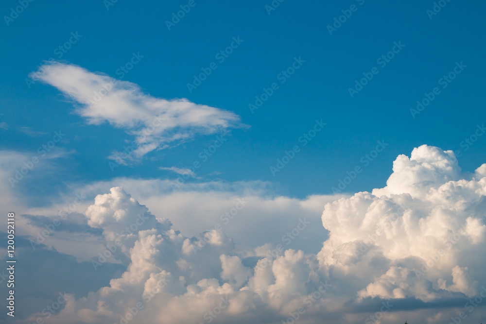 Blue sky and white clouds Blue sky and white clouds