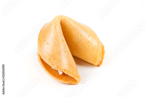 Fortune cookie isolated on white background