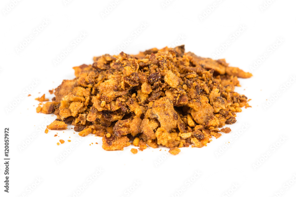 Dried refried beans isolated on white background Dried refried beans isolated on white background