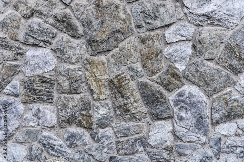 Abstract background - masonry from gray-blue stones Abstract background - masonry from gray-blue stones