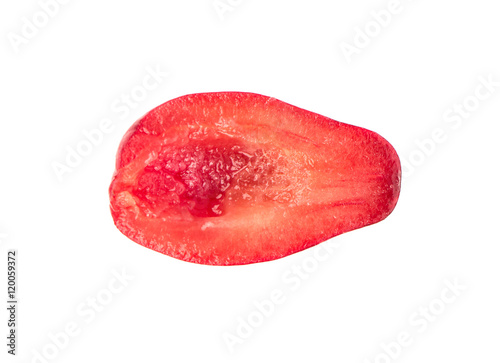 Canvas Print Half of cornelian cherry