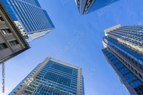 Modern skyscrapers concept