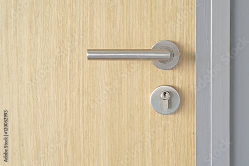 door handle and keyhole