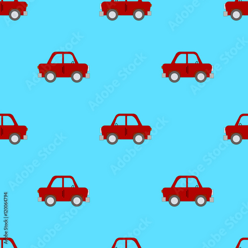 Seamless pattern of children's car