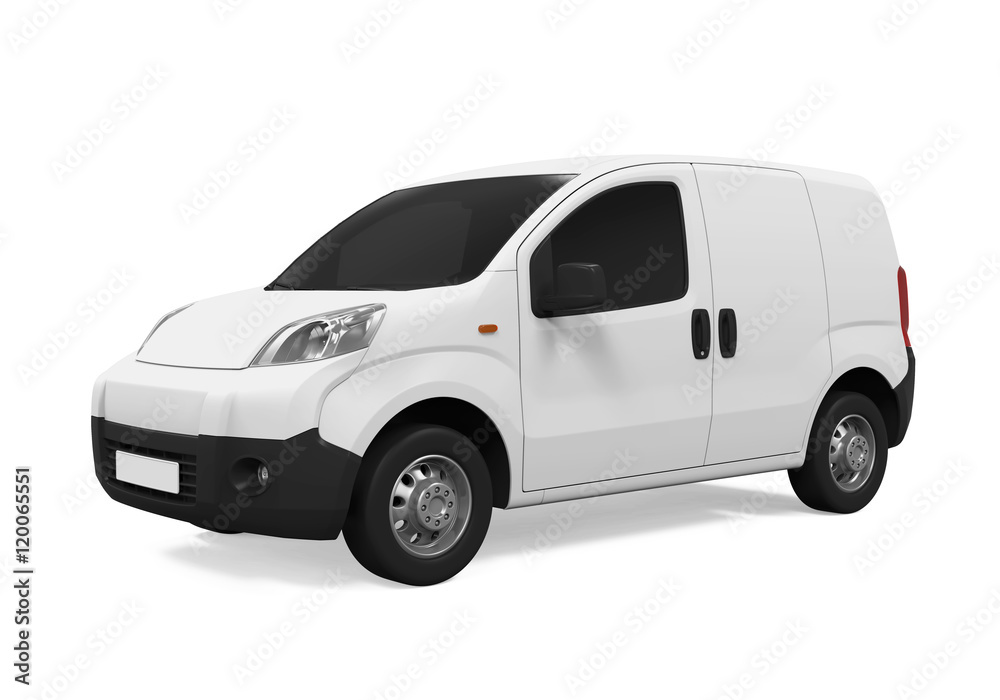 Delivery Van Isolated