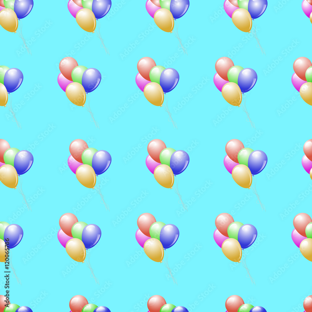vector seamless pattern Balloons