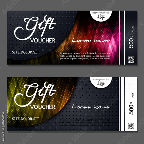 Gift voucher. Vector, illustration.