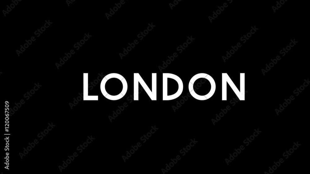 London Title / Text Animation London Title / Text Animation