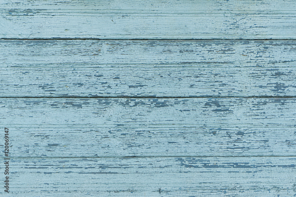 Obraz premium Old wood texture blue background