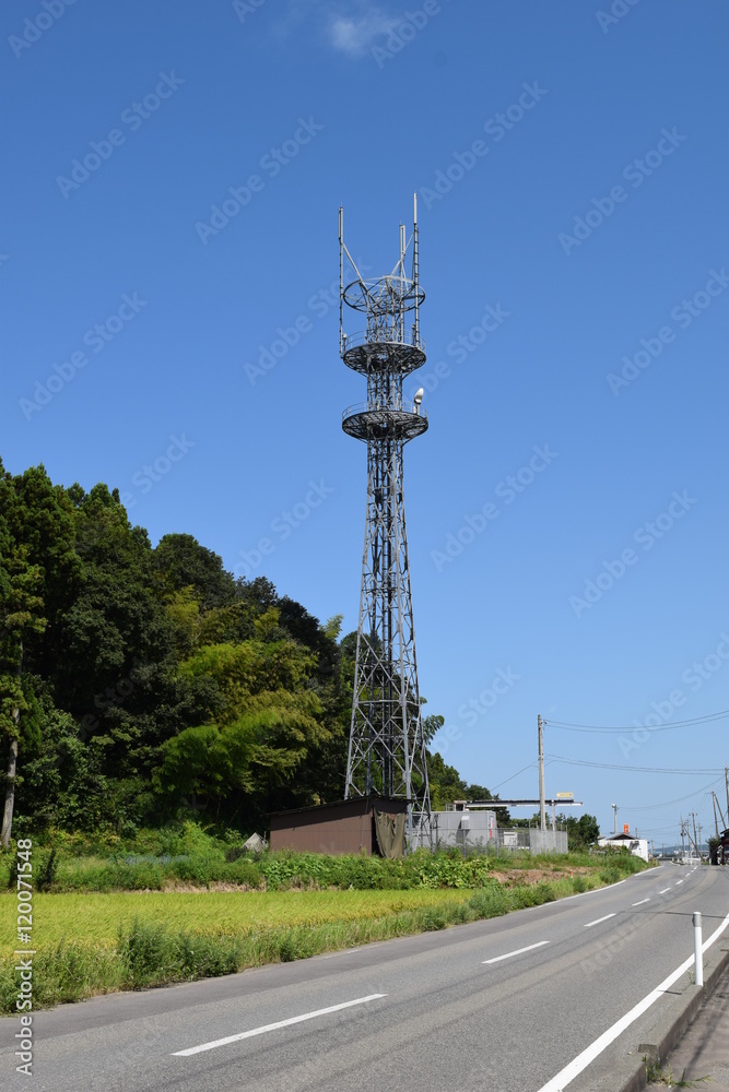 Obraz premium 携帯電話基地局
