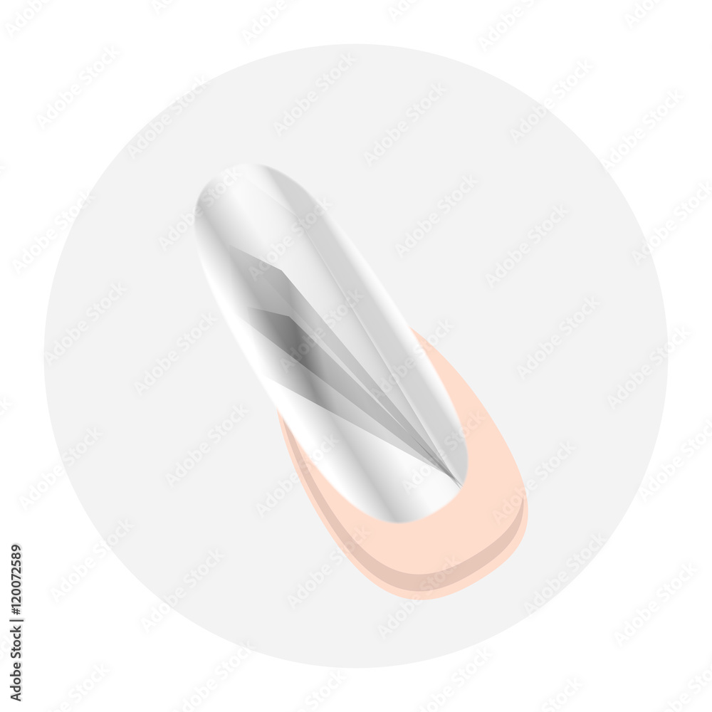 Nageldesign Silber