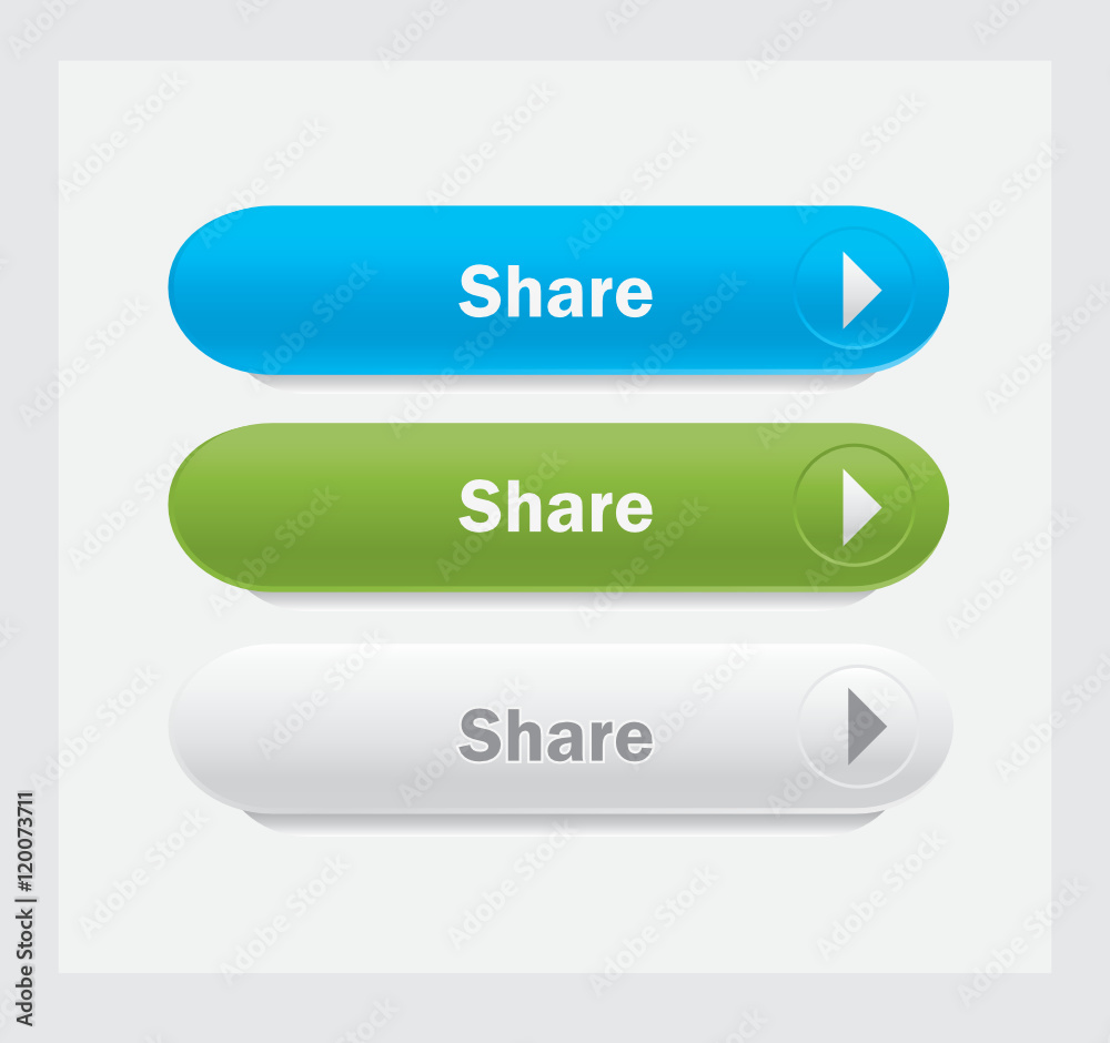 Set of vector web interface oval buttons. Share. Set of vector web interface oval buttons. Share.