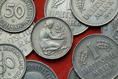 Tableau sur toile Coins of Germany