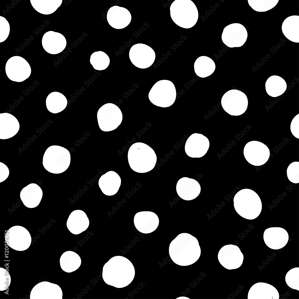 Seamless vector decorative background with polka dots. Print. Cloth design, wallpaper.