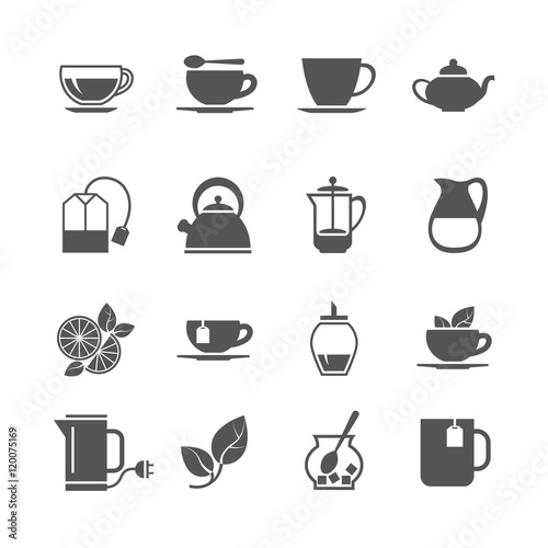 Tea vector icons