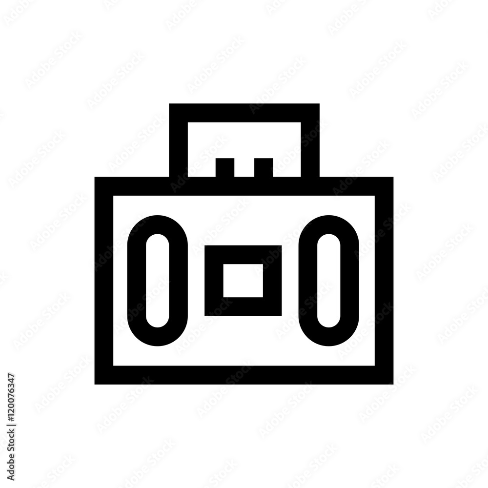 Movie clipper line icon. Movie clipper line icon.