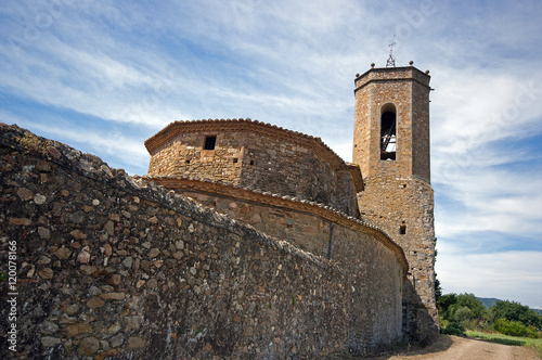 Church of Sant Genis in Monells,Catalonia,Spain photo