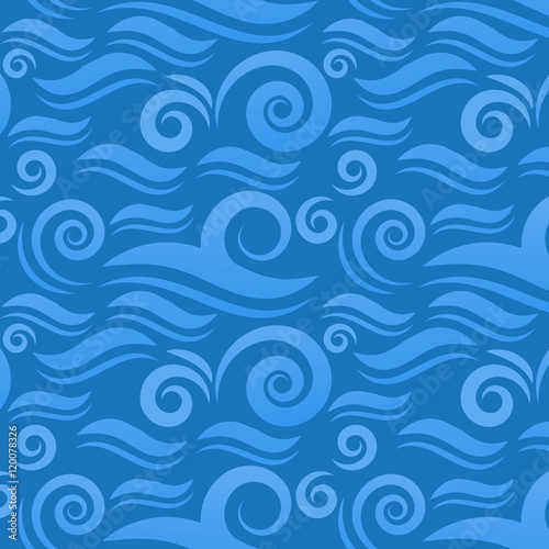Wave background. Vector art.