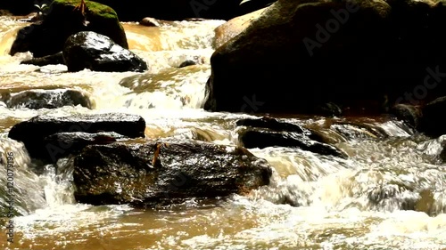 Headstream of Tadmok waterfall in chiangmai Thailand photo