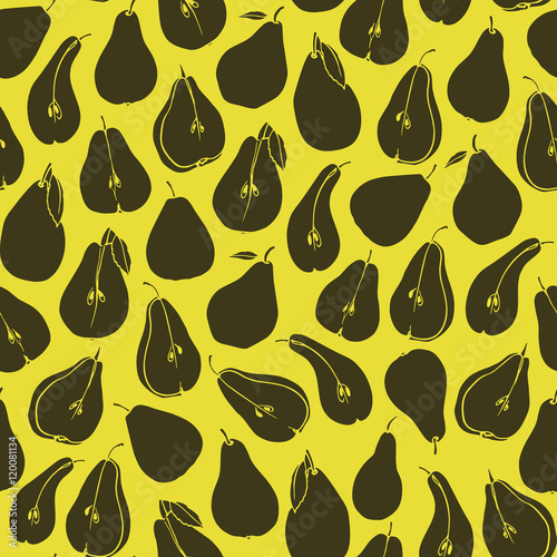 Pears seamless pattern