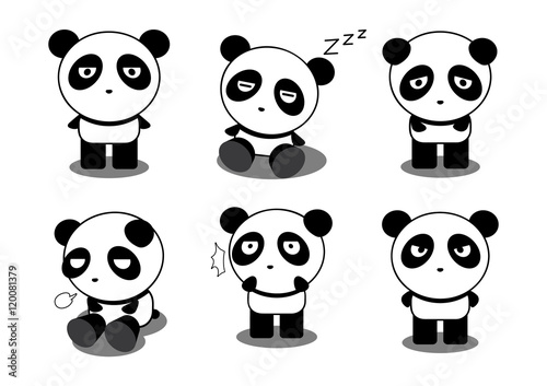 Fototapeta Naklejka Na Ścianę i Meble -  Panda action