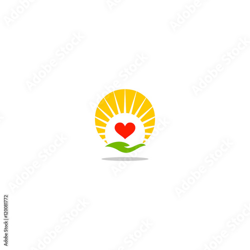 Save heart vector logo, Medical logo,