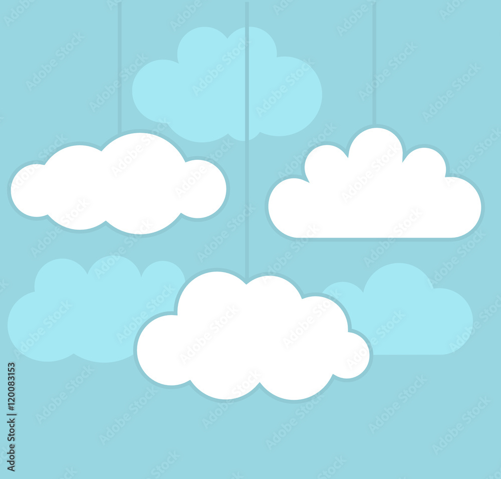 Clouds vector illustration