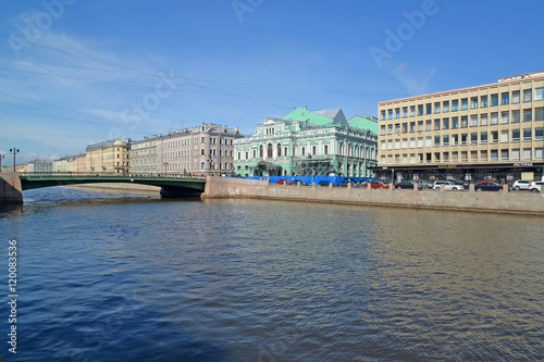 ST. PETERSBURG, RUSSIA. View of Fontanka River,