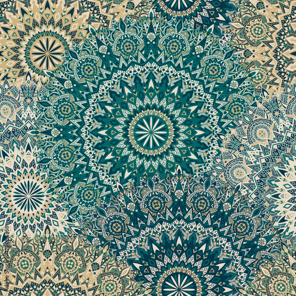 Mandala seamless pattern. Vintage design for printing.