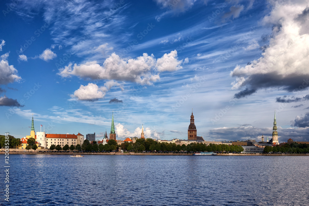 The capital city of Riga Latvia