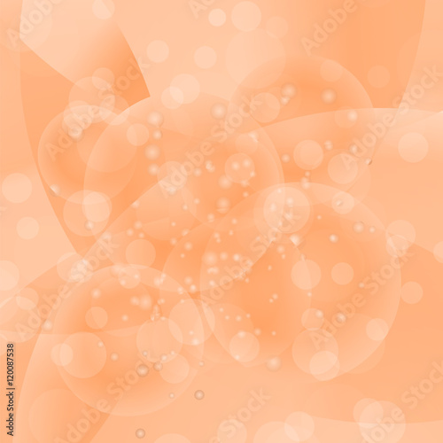 Circle Orange Light Background. Round Wave Pattern.