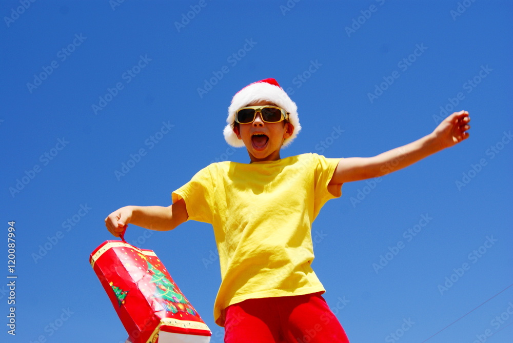 Obraz premium christmas boy