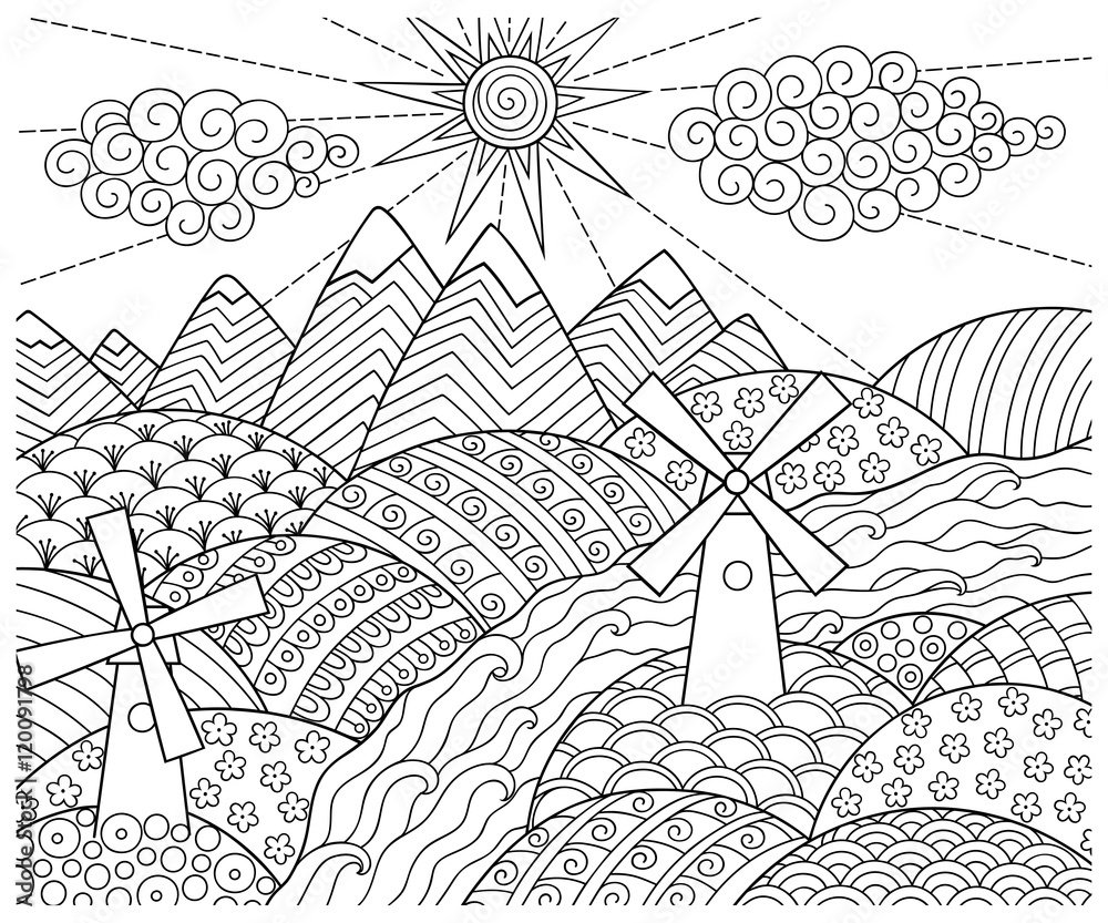 Doodlescapes: Pattern And Design book by Coloring Books