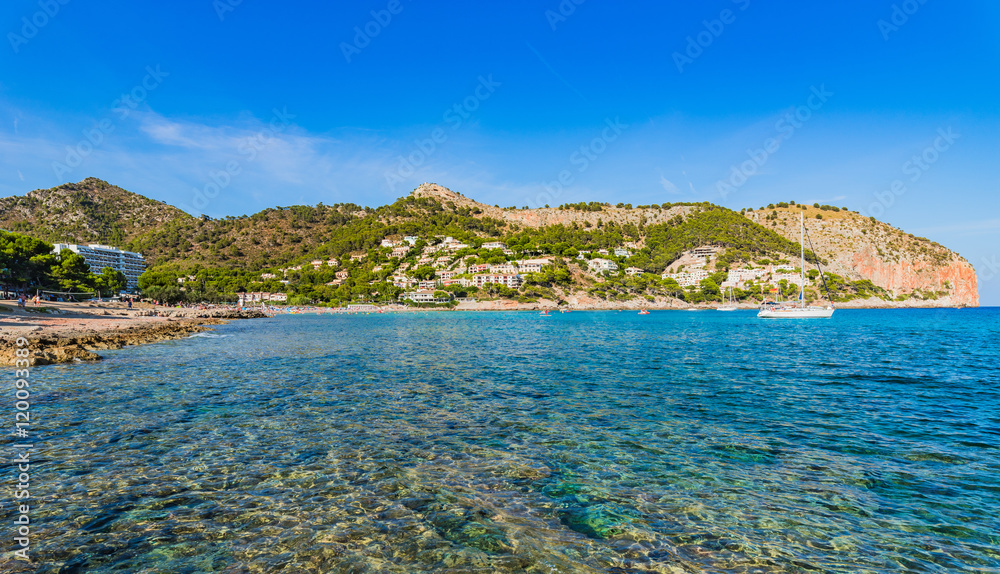 Mediterranean Sea Coastline of Canyamel Majorca Spain