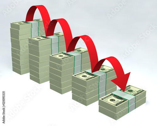 Dollar notes 3D