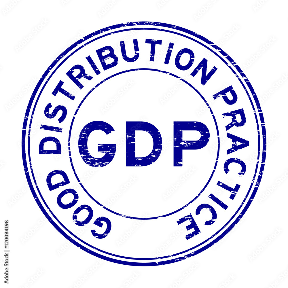 Grunge blue GDP (Good Distribution Practice) rubber stamp Grunge blue GDP (Good Distribution Practice) rubber stamp