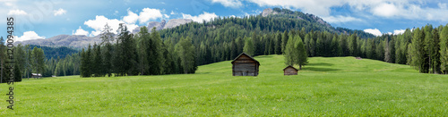 Landscape view of Unesco World Heritage site Dolomiti, Alta Badia, Italy