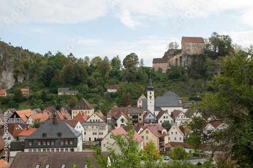 Stadtansicht von Pottenstein, Oberfranken, Deutschland photo