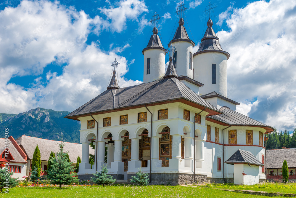 Beautiful monastery Cheia in Brasov- Prahova, Romania