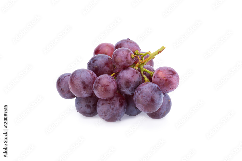 grapes isolated on over white background grapes isolated on over white background