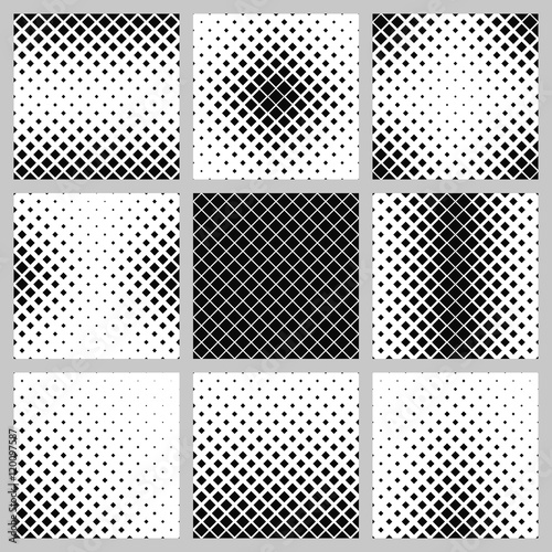 Set monochrome square pattern designs