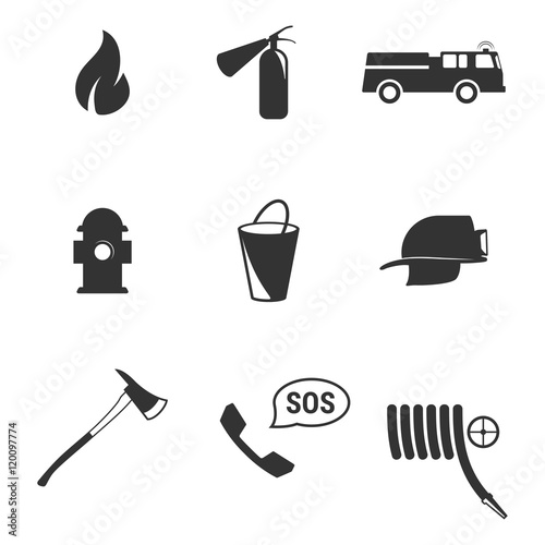 Firefighter icons