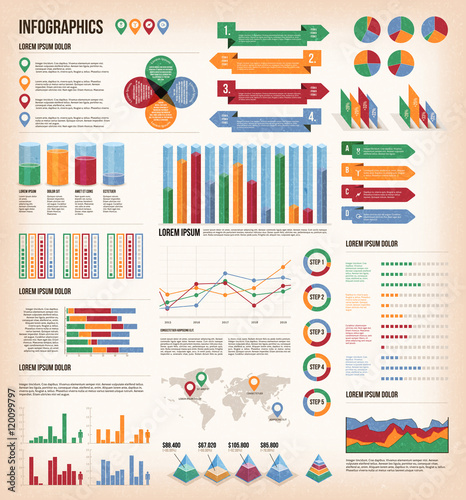 Vintage Infographic Elements