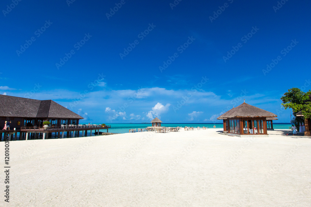 beach with  Maldives