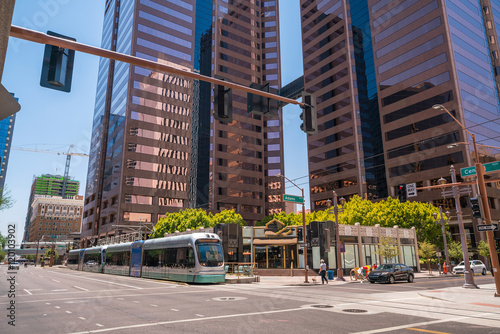  Financial district area of downtown Phoenix  Arizona