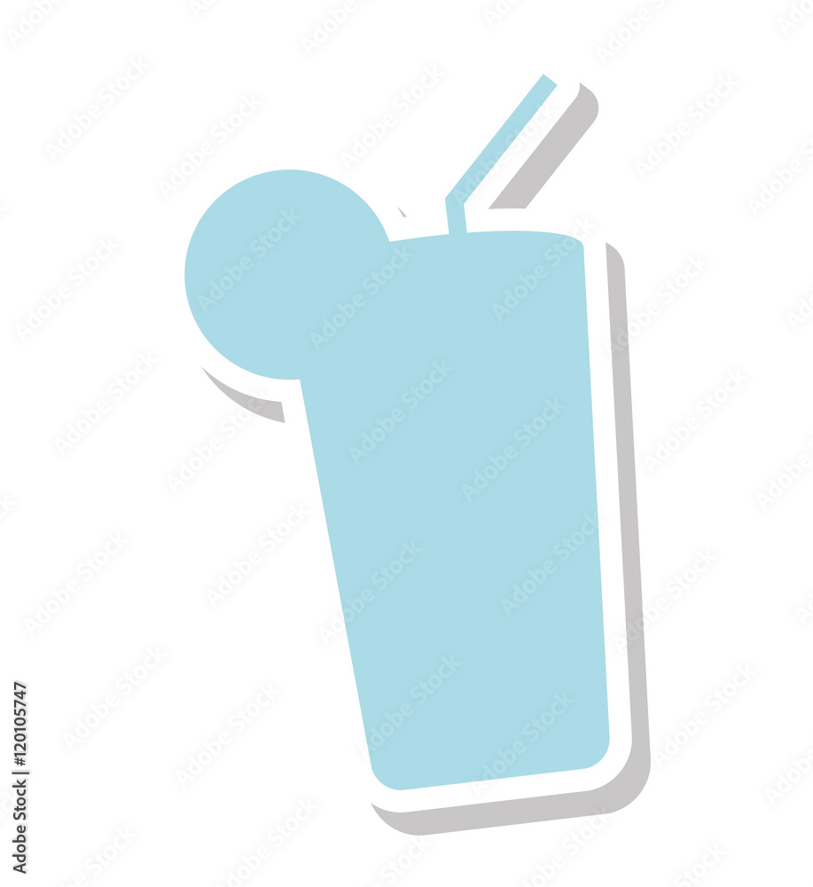 Obraz premium fresh cocktail summer isolated icon vector illustration design vector illustration design