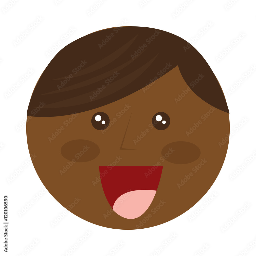 cute boy smile isolated icon vector illustration design cute boy smile isolated icon vector illustration design